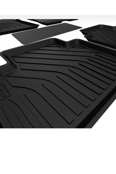 Ford Courier 2014‑2023 4D Havuzlu Paspas Seti – Tpe, Kaymaz & Sabitlemeli - Resim 2