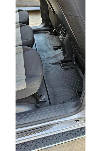 Opel Combo E 2020-2024 Havuzlu Sadece Arka Paspas Tek Parça - Resim 5