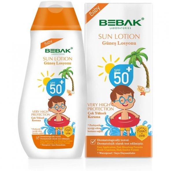 Bebak Baby Sun Güneş Losyonu SPF50+ 200 ml ürün görseli