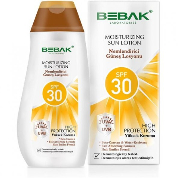 Bebak Moisturizing Sun Lotion SPF30 200 ml - Güneş Koruyucu
