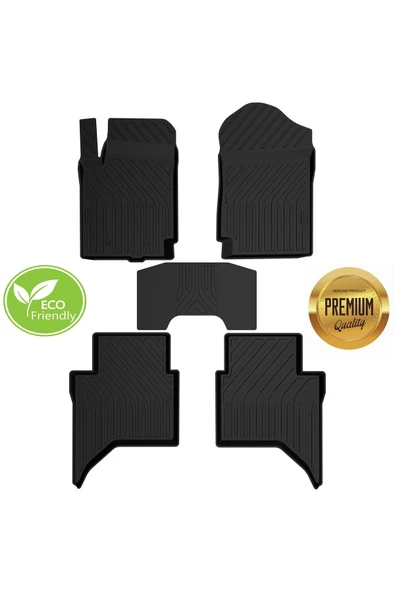 Volkswagen Yeni Amarok  Kokusuz 2024 Model Amarok Yumuşak Paspas Havuzlu Paspas - Resim 3