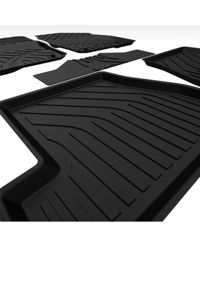 Ford Focus 3 Sedan 2015–2018 4D Havuzlu Paspas Seti – Tpe, Kaymaz & Sabitlemeli - Resim 2