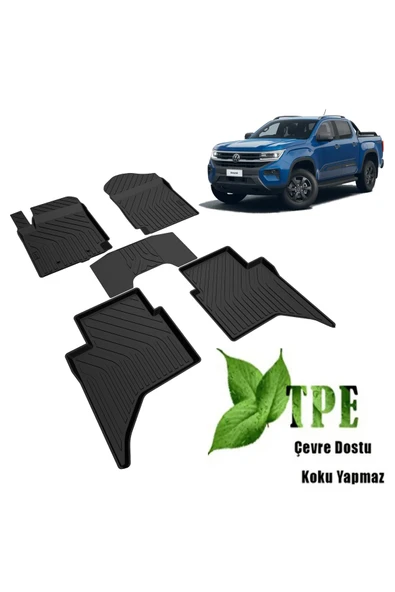 Volkswagen Yeni Amarok  Kokusuz 2024 Model Amarok Yumuşak Paspas Havuzlu Paspas - Resim 2