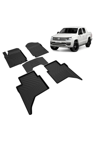 Amarok 2011-2022 Havuzlu Paspas Kokusuz Yumuşak - Resim 5