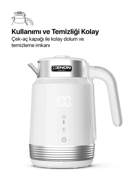 Xenon Smart Akıllı Bebek Kamerası Hava Temizleyici (Mavi) ve Kettle Seti - Resim 3