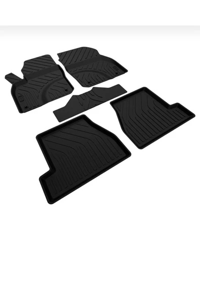 Ford Focus 3 Sedan 2015–2018 4D Havuzlu Paspas Seti – Tpe, Kaymaz & Sabitlemeli - Resim 3