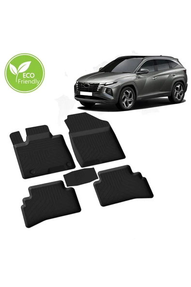 Hyundaı Tucson 2021-2025 Model Kokusuz Yumuşak Havuzlu Paspas - Resim 7