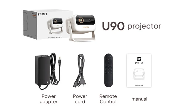 Byintek U90 700 ANSI Bataryalı Taşınabilir Android Full HD Projeksiyon Cihazı Wi-Fi - Resim 5