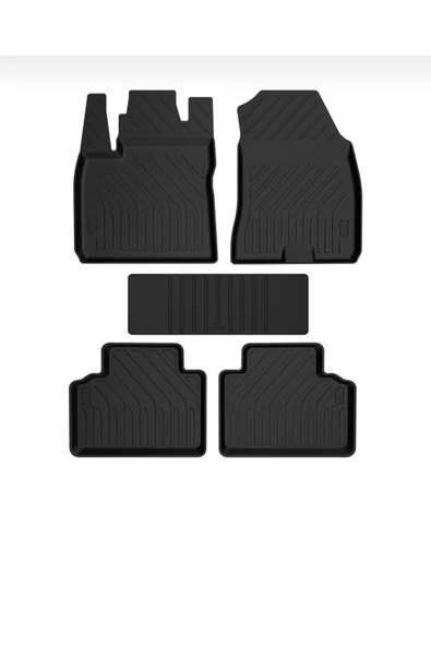 Ford Courier 2014‑2023 4D Havuzlu Paspas Seti – Tpe, Kaymaz & Sabitlemeli - Resim 4