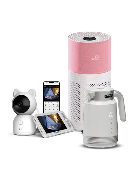 Xenon Smart Akıllı Monitörlü Bebek Kamerası Hava Temizleyici Kettle Seti ürün görseli 1
