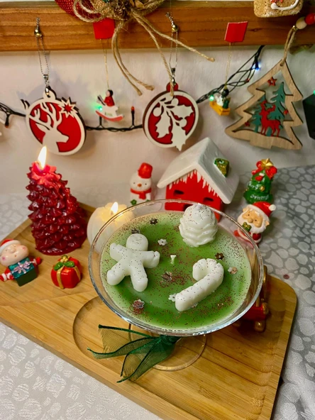 Elf'lerin Favori Kokteyli / Yılbaşı Temalı Kokulu Mum ürün görseli 1