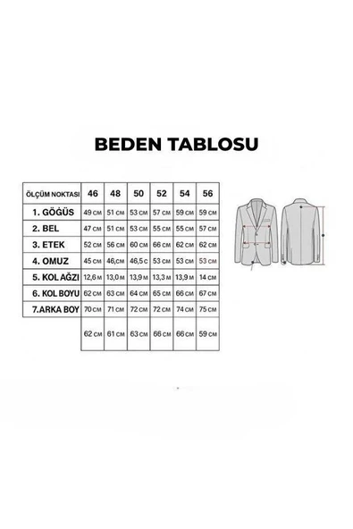 Erkek Slim Fit Blazer Ceket – Plus Scorpion Tek Düğmeli Spor & Klasik Kombin - Resim 7