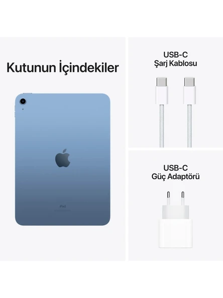 Apple iPad 10.Nesil 256GB 10.9" Wi-Fi Tablet - MPQ93TU/A Mavi - Resim 5