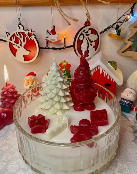 Noel Hediyesi / Yılbaşı Temalı Kokulu Mum - Resim 2