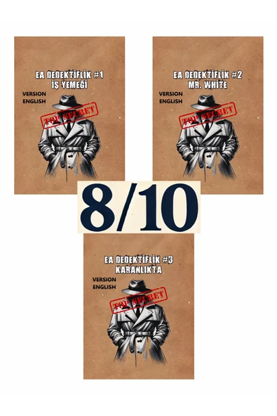 İngilizce Versiyon Dedektif Oyunu Üçlü Paket #2 ürün görseli 1