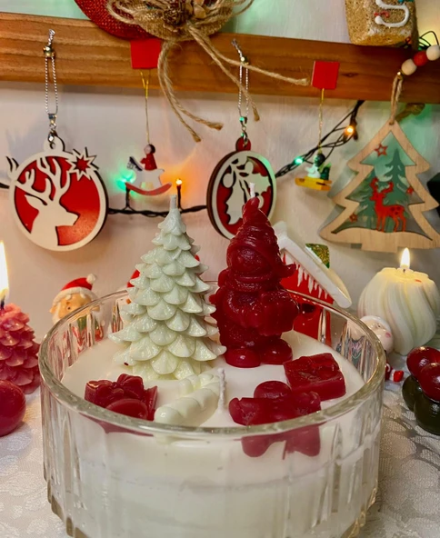 Noel Hediyesi / Yılbaşı Temalı Kokulu Mum ürün görseli 1