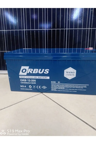 ORBUS 12V200AH ORBUS AKÜ ürün görseli 1