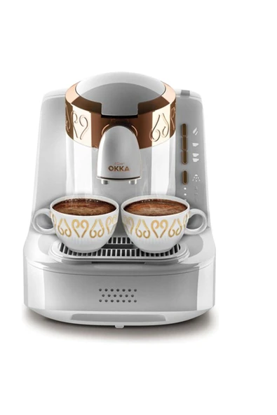 Okka Türk Kahve Makinası - Beyaz ARZ-03 - Resim 3