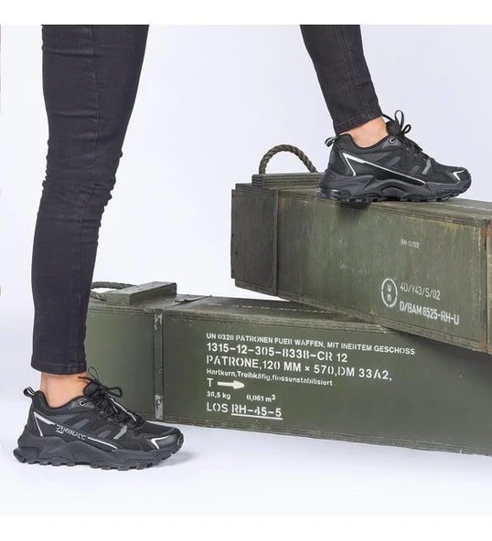 JUMP 35837 SİYAH K.GRİ COMFORT CASUAL ANATOMİK SPOR AYAKKABISI - Resim 5