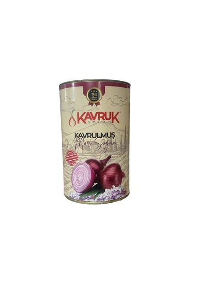 KAVRUK KAVRULMUŞ MOR SOĞAN KONSERVE 4000 GR - Resim 2