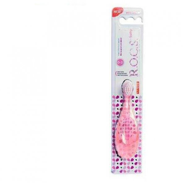 Rocs Baby 0-3 Yaş Bebek Diş Fırçası - Pembe
