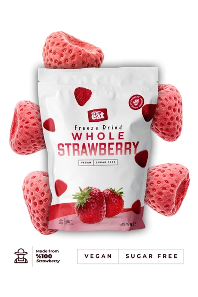 Dondurularak Kurutulmuş Çilek - Freeze Dry ürün görseli 1