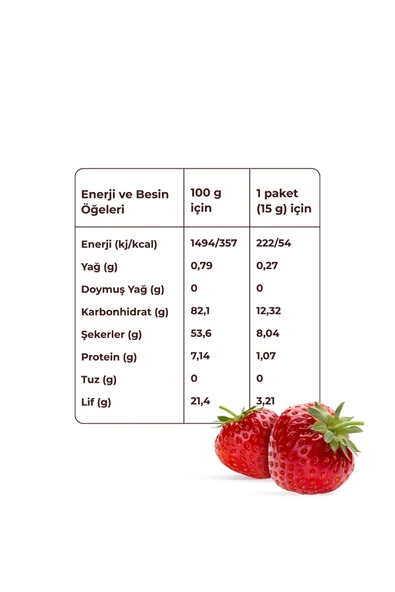 Çilek Kuru Meyve Cipsi 15 G X 2 Adet Dondurularak Kurutulmuş Meyve - Resim 4