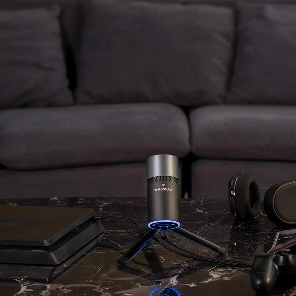 Thronmax M8 PULSE Siyah USB 96Khz 24bit HD Kayıt ANC Youtuber+Streamer Mikrofon - Resim 8