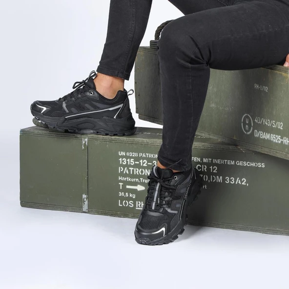 JUMP 35837 SİYAH K.GRİ COMFORT CASUAL ANATOMİK SPOR AYAKKABISI - Resim 3