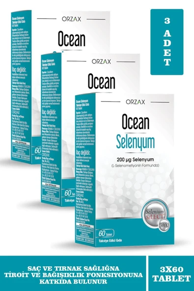 Ocean Selenyum 200 mcg 60 Tablet 3 Adet ürün görseli 1