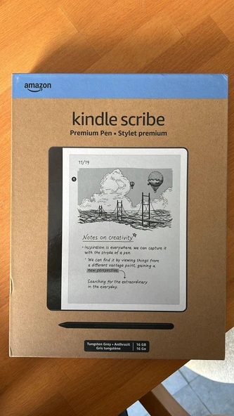 Amazon Kindle Scribe 16GB Premium Pen 2024 - Tungsten (Outlet) ürün görseli 1