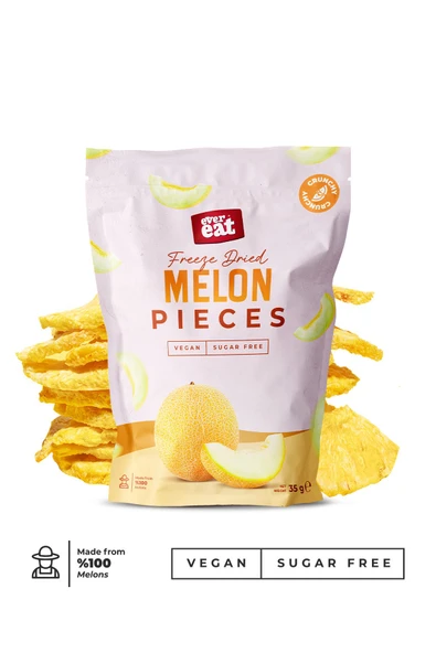 Kavun Kuru Meyve Cipsi 15 G X 3 Adet Dondurularak Kurutulmuş Meyve - Resim 2