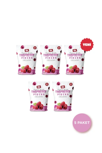 Frambuaz Kuru Meyve Cipsi 20 G X 5 Adet Dondurularak Kurutulmuş Meyve ürün görseli 1