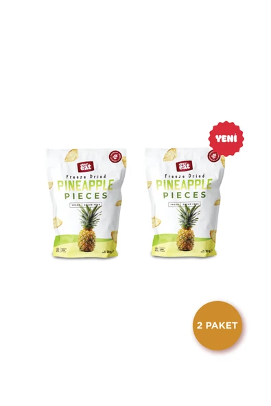 Ananas Kuru Meyve Cipsi 20 G X 2 Adet Dondurularak Kurutulmuş Meyve ürün görseli 1