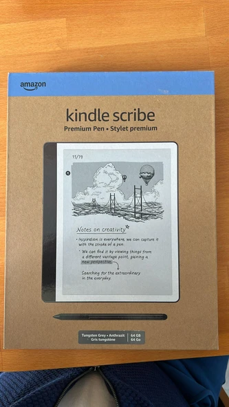 Amazon Kindle Scribe 64GB Premium Pen 2024 - Tungsten (Outlet) ürün görseli 1