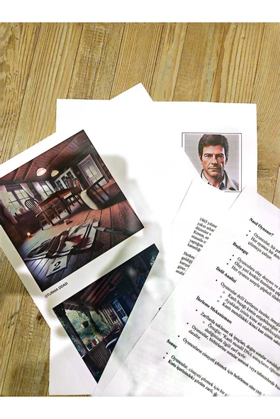 4lü Paket İngilizce Versiyon Dedektif Oyunu Seri Katil Davası, Suçluyu Bulma, Çözülemeyen Davalar - Resim 7