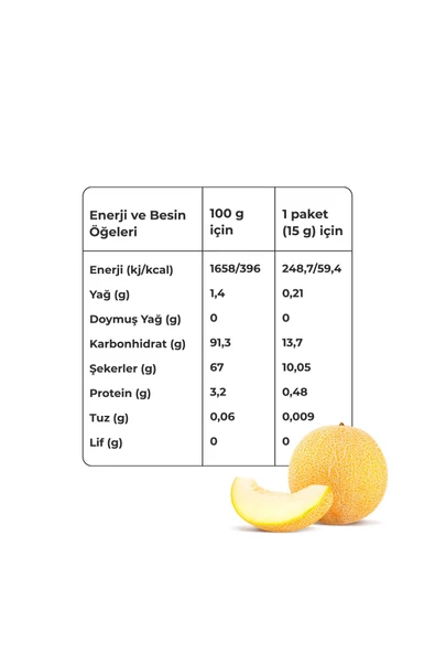 Kavun Kuru Meyve Cipsi 15 G X 2 Adet Dondurularak Kurutulmuş Meyve - Resim 4