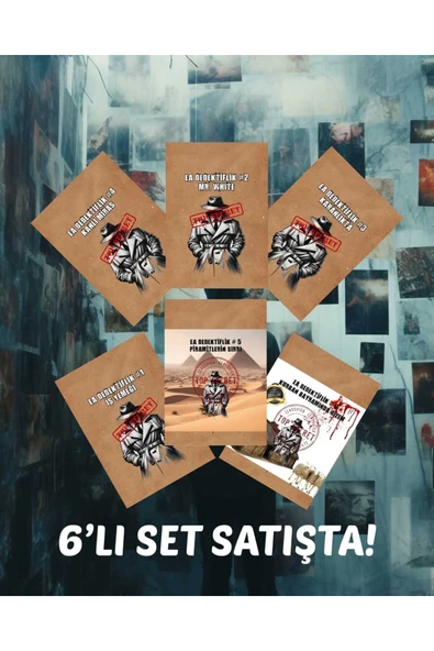 6lı Paket Premium Versiyon Dedektif Oyunu Çözülemeyen Davalar ürün görseli 1
