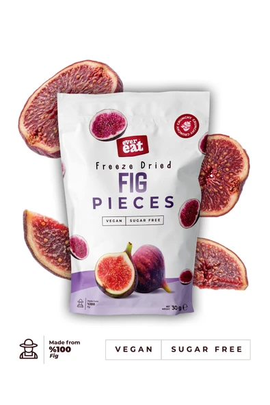 Dondurularak Kurutulmuş Incir Taneleri - Sağlıklı Atıştırmalık, Freeze Dry Yöntemiyle Üretilmiş ürün görseli 1