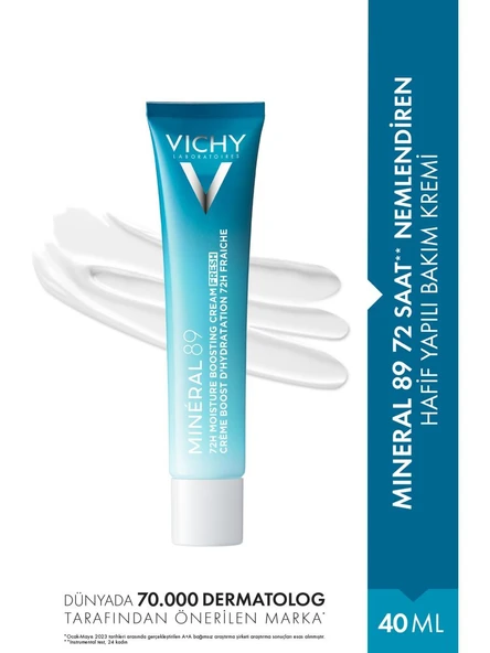 Vichy Mineral 89 Creme Boost 72 Saate Kadar Nemlendiren Bakım Kremi 40 Ml ürün görseli 1