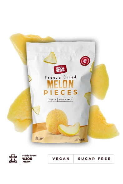 Kavun Kuru Meyve Cipsi - Dondurularak Kurutulmuş Freeze Dried Çıtır Kavun ürün görseli 1