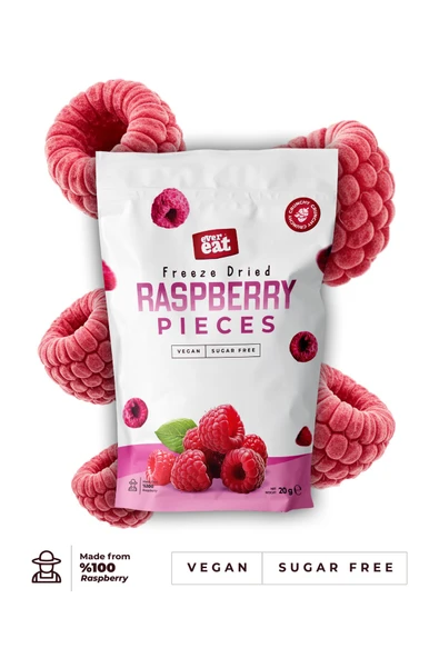 Frambuaz Kuru Meyve Cipsi 20 G X 3 Adet Dondurularak Kurutulmuş Meyve ürün görseli 1