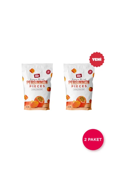 Cennet Hurması Kuru Meyve Cipsi 30 G X 2 Adet Dondurularak Kurutulmuş Meyve ürün görseli 1