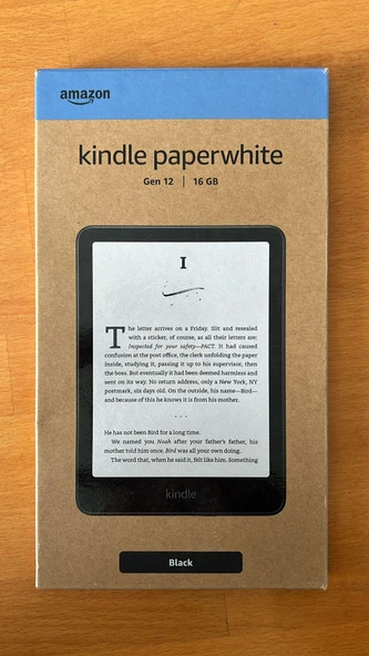Amazon Kindle Paperwhite | 2024 | 12. Nesil | 16 GB | 7" Siyah Reklamsız ürün görseli 1