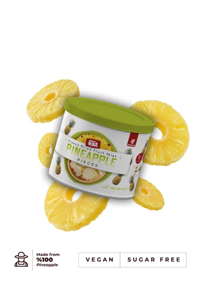 Dondurularak Kurutulmuş Freeze Dried Teneke Kutu Çıtır Ananas ürün görseli 1