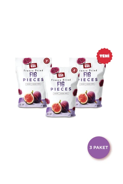 İncir Kuru Meyve Cipsi 30 G X 3 Adet Dondurularak Kurutulmuş Meyve ürün görseli 1