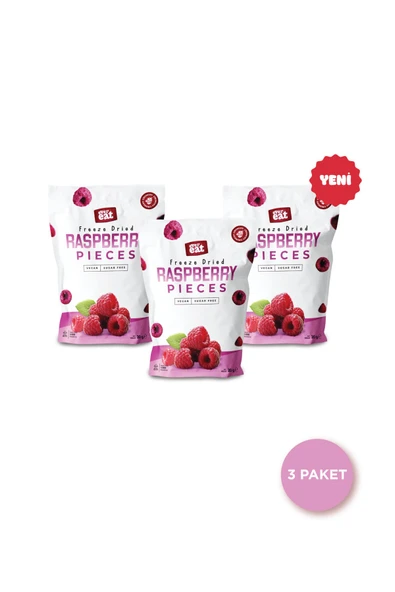 Frambuaz Kuru Meyve Cipsi 20 G X 3 Adet Dondurularak Kurutulmuş Meyve - Resim 2
