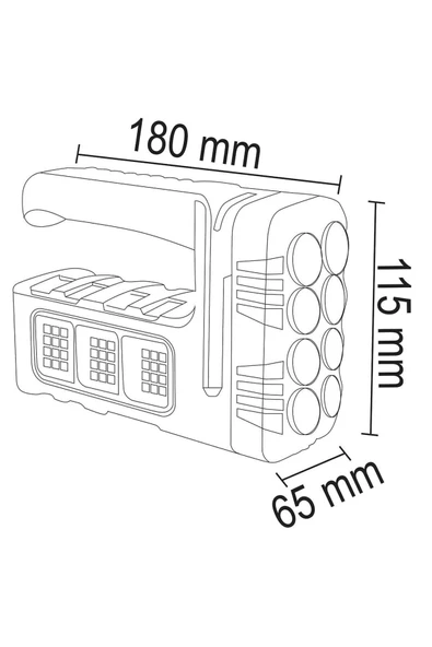 Forlife 30w Solar El Feneri Beyaz Işık - Resim 2