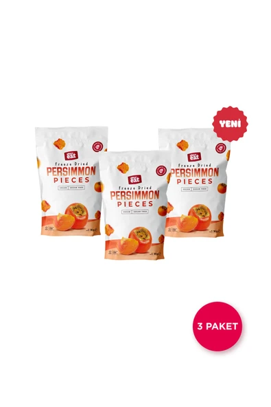 Cennet Hurması Kuru Meyve Cipsi 20 G X 3 Adet Dondurularak Kurutulmuş Meyve ürün görseli 1