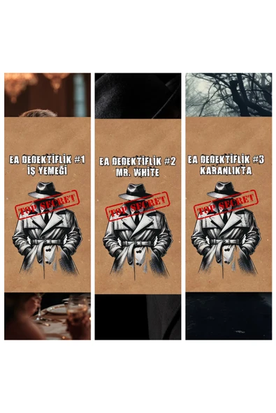 3lü Dedektif Oyunu Seri Katil Davası, Suçluyu Bulma, Çözülemeyen Davalar ürün görseli 1